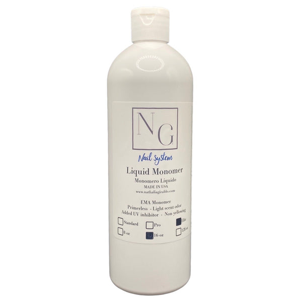 NG Nail System -  Fast Dry Liquid  Monomer 16oz (No MMA)