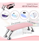 Leather Nail Hand Rest - Pink