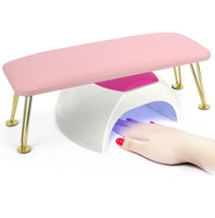 Leather Nail Hand Rest - Pink