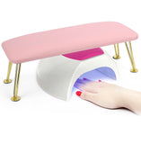 Leather Nail Hand Rest - Pink