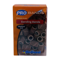 Red Sanding Bands for Nails - Medium Grit  (100/box)