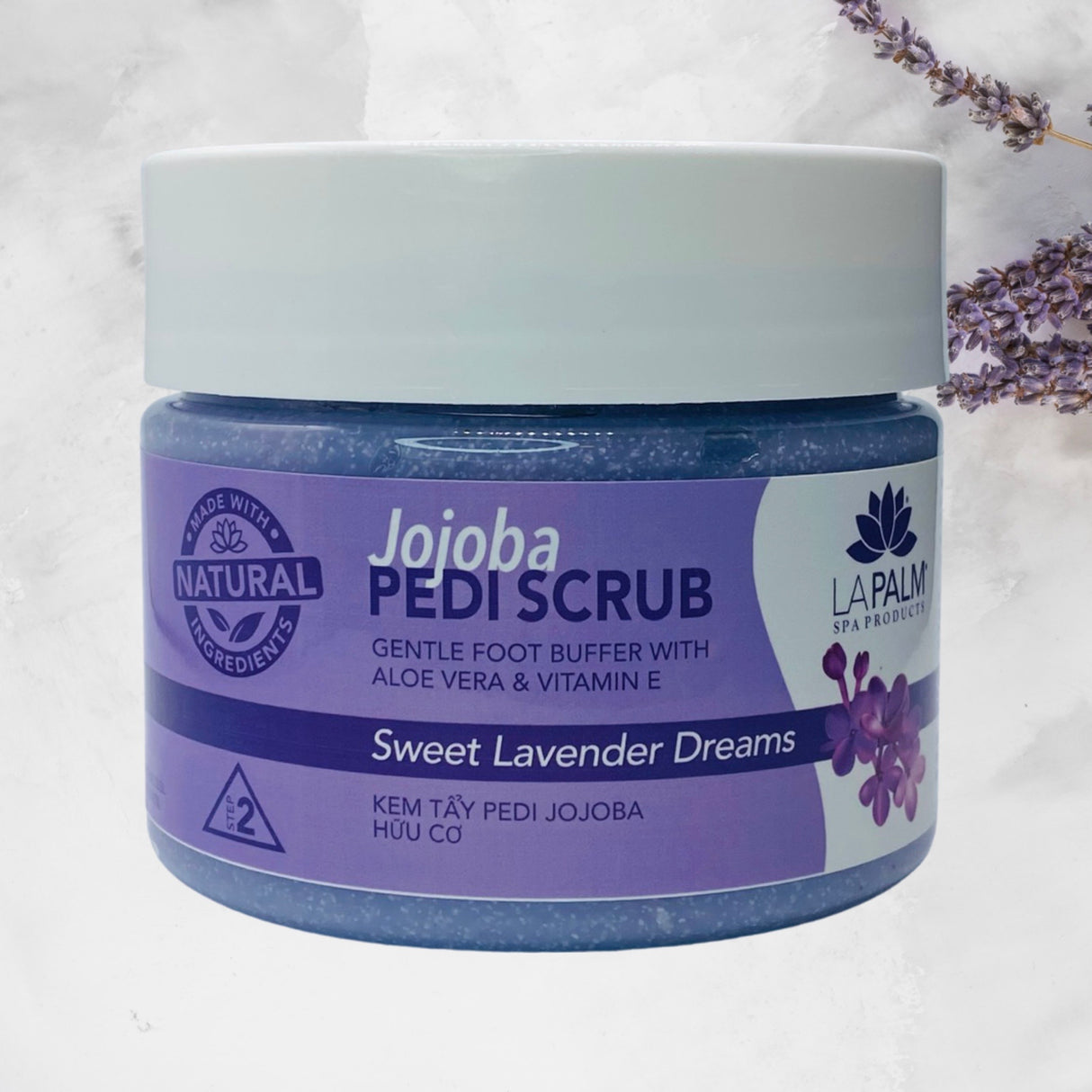 Jojoba Pedi Scrub Gel 12oz - Sweet Lavender Dreams