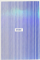 Laser Line Sticker Nail Art - Blue