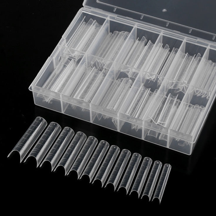 Dual System Nail Form #7- Square Long Curve C - 120pc