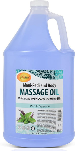 Mint & Eucalyptus Mani-Pedi & Body Massage Oil -128oz