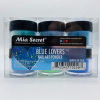 Blue Lovers Nail Art Powder Collection 6pcs