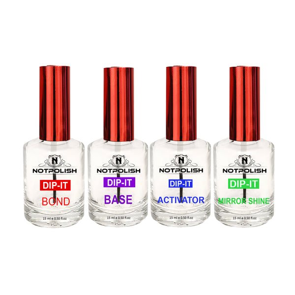 Dip-it Solution Set: 4 Bottles (#1, #2, #3, #4