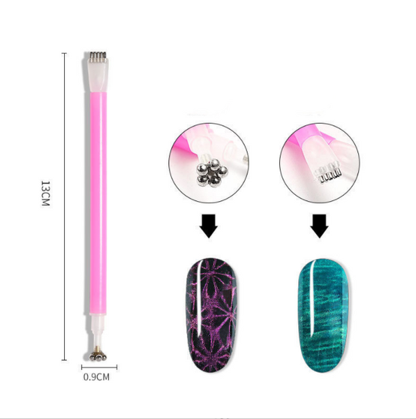Double Head Magnet Stick  for Cat Eyes - Round & Straight