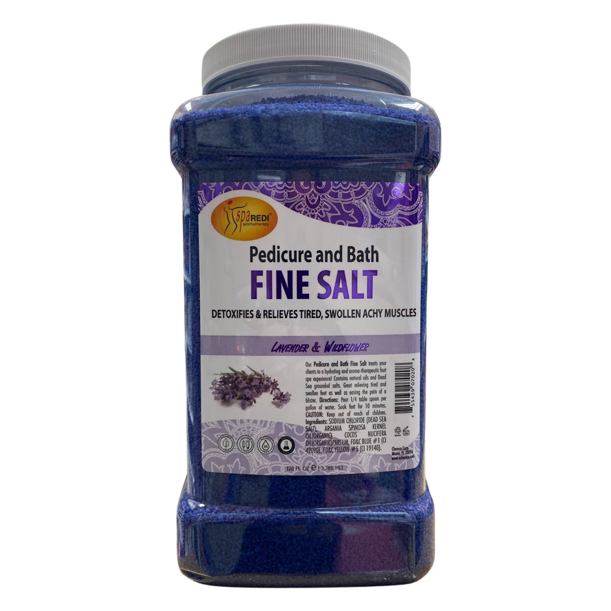 Lavender & Wildflower Fine Salt - 128oz
