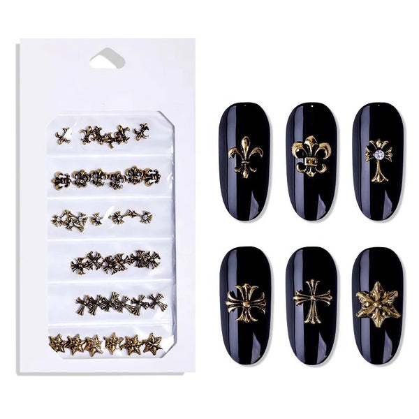 Mix Cross Charm Gold - 6 Styles