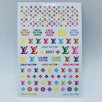 Decal Nail Sticker Colors - D007