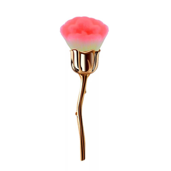 Mushroom-Shaped Flower Design Cleaning Brush Aroma Nail Art Dust Powder  Remover Brush With Acrylic Crystal Base Yellow Single Dusting Powder Brush  For Manicure Foundation Makeup Brush Beauty Tools