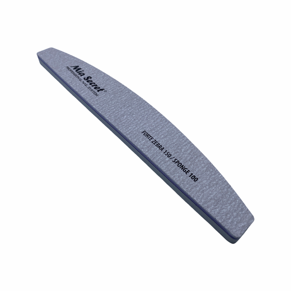 Half Moon Forte Zebra Nail File 150/100 Sponge