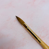 Oval  Crimped Sable Brush #10 - 100% Kolinsky