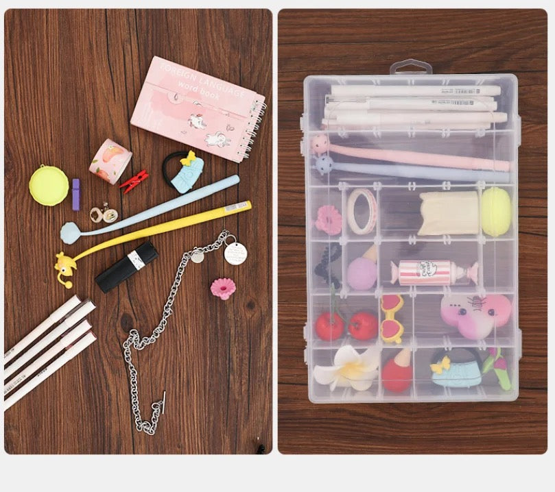 Compartment Box - 36 Slots Clear