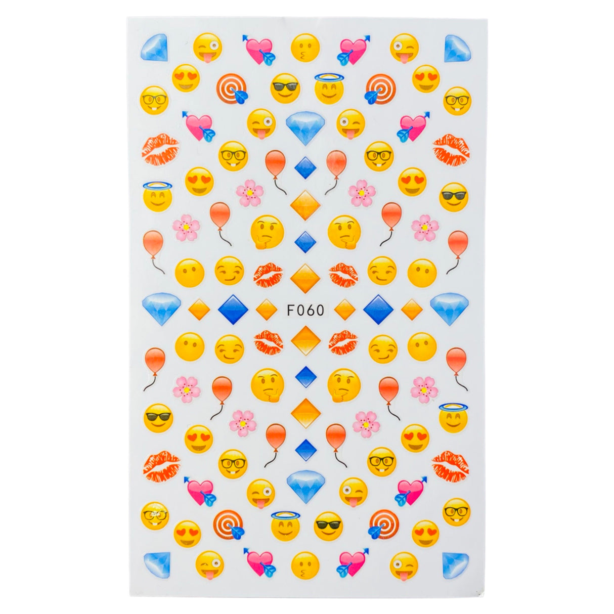 Decal Nail Sticker - F060 Emojis