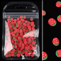 Fruit Slice Nail Art Strawberry - 1 Bag