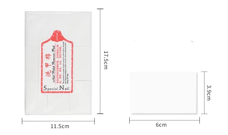 Pink Nail Wipes Pads Lint Free - 1000/pack