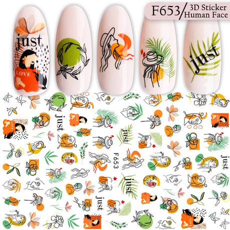 Nail Art Summer Stickers - F653