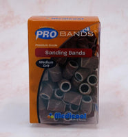 Red Sanding Bands for Nails - Medium Grit  (100/box)
