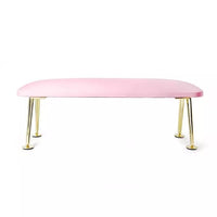 Leather Nail Hand Rest - Pink