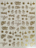 Christmas Nail Stickers  STZ-G048