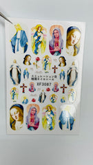 Decal Nail Sticker -XF3087 Mary
