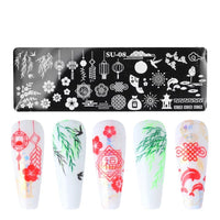 Nail Art Stamping  Plate SU-08