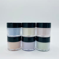 Pastel Macarons Nail Art Powder Collection 6pcs
