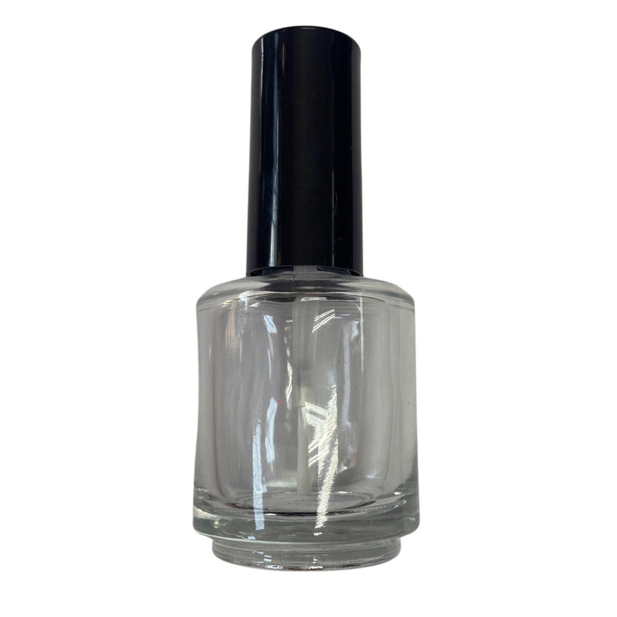 Clear Polish Bottle - 0.5 Fl oz - Includes Cap & Brush