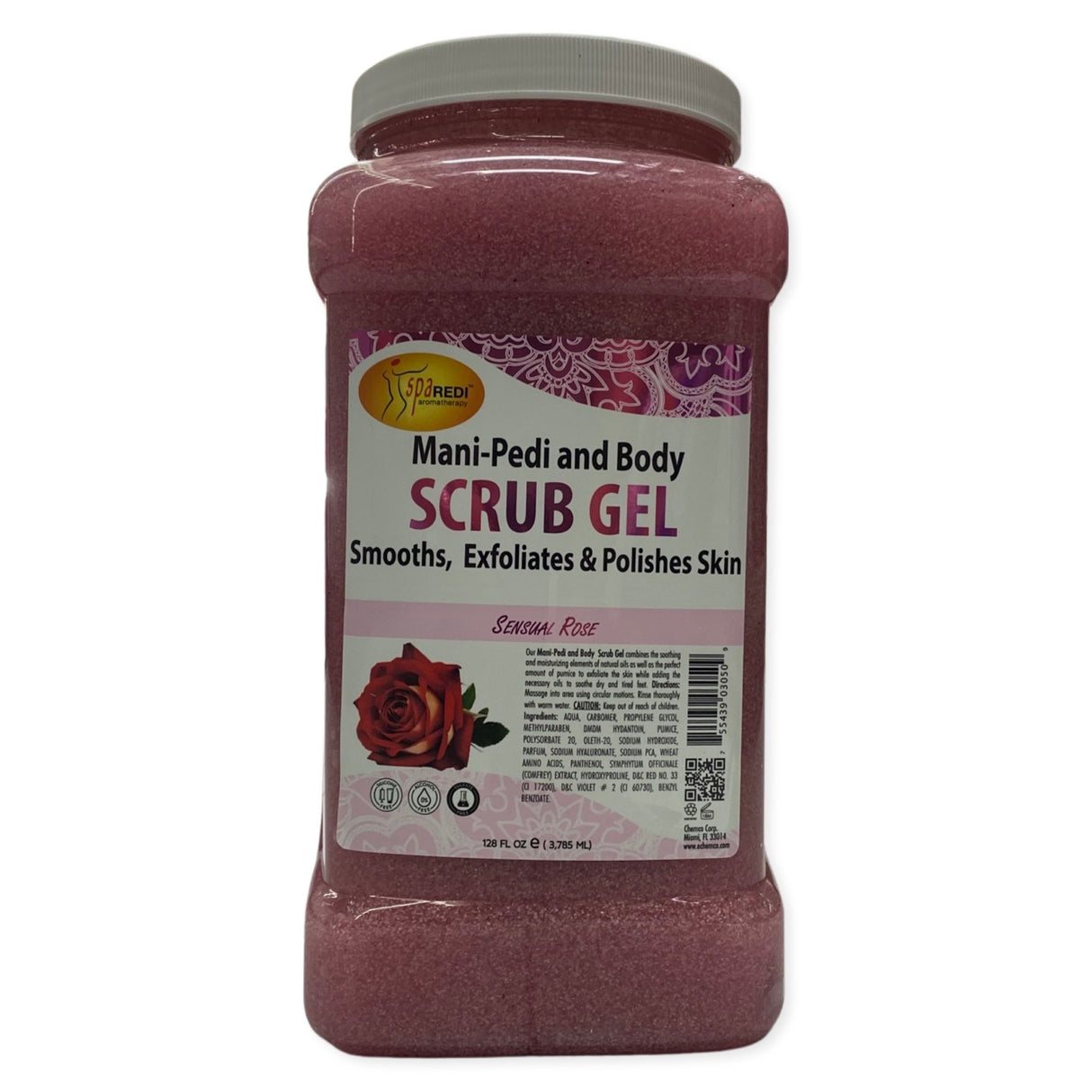 Sensual Rose Mani-Pedi & Body Scrub Gel - 128oz