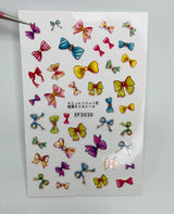 Decal Nail Sticker - XF3030 Bow