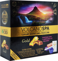 Luxury Manicure & Pedicure Volcano Spa 10-in-1 Spa Box - Gold