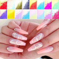 Holographic Thing Laser Butterfly Nail Stickers.