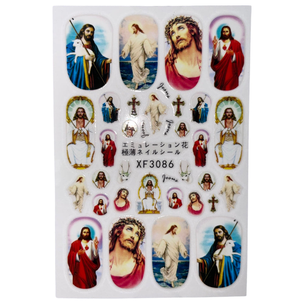 Nail Sticker -XF3086 Jesus