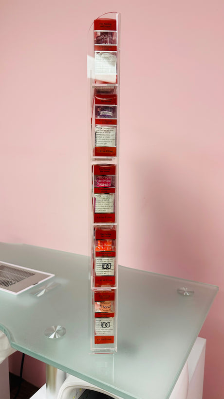 Acrylic Wall Polish Rack - 60 Bottles