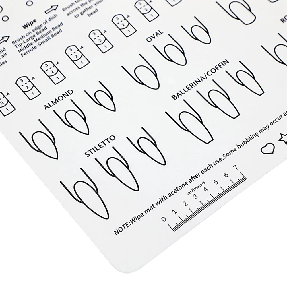 Silicone Nail Practice  Mat