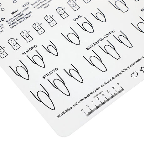 Silicone Nail Practice  Mat