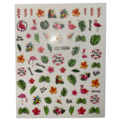 Nail Sticker - JO-1634 Flamingoes