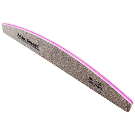 Half Moon Forte Zebra Nail File 100/100 - SINGLE FILE