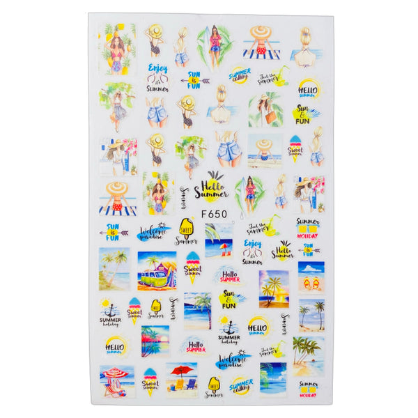 Decal Nail Sticker - F650 Hello Sumer
