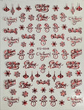 Christmas Nail Stickers  STZ-G048