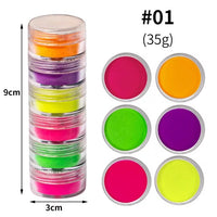 35g Neon Pigments Powder - 6 Colors