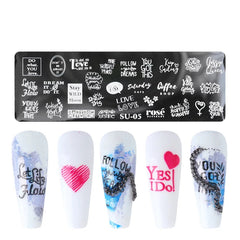 Nail Art Stamping  Plate SU-05
