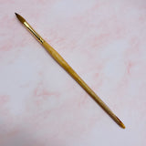 Oval  Crimped Sable Brush #10 - 100% Kolinsky