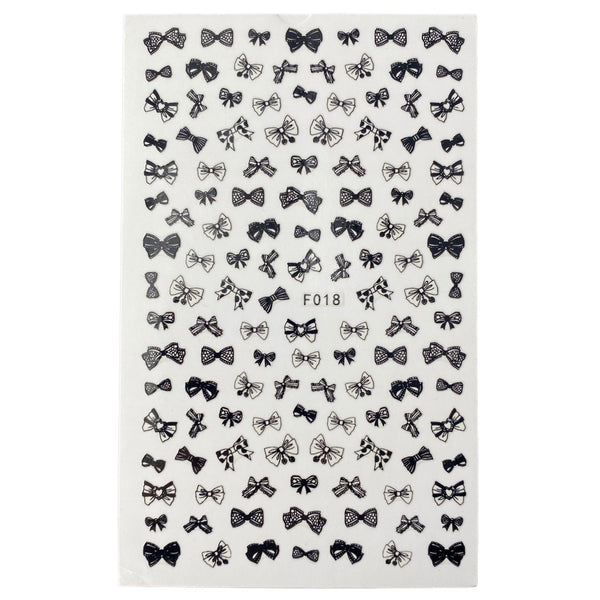 Decal Nail Sticker -  F018 Bowtie
