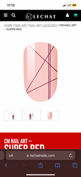 Lechat CM Nail Art Liner - Super Red CM23