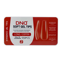 Long Coffin #7 | Soft Gel Tips - 550PC