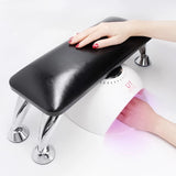 Leather Nail Hand Rest - Black