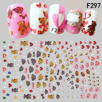 Teddy Bear Stickers -F297